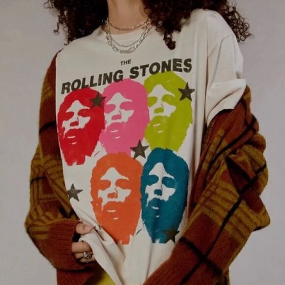 Daydreamer Tops - Daydreamer Rolling Stones Satisfaction NWT
